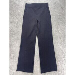 Ann Taylor Weekend Pants Womens XS Petite Black Rayon High Rise Straight Leg